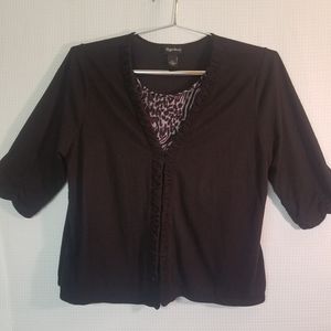 Maggie barnes sweater layered look